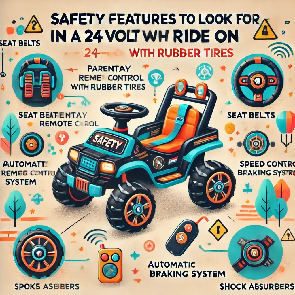 Safety Features to Look for in a 24 Volt Ride On with Rubber Tires